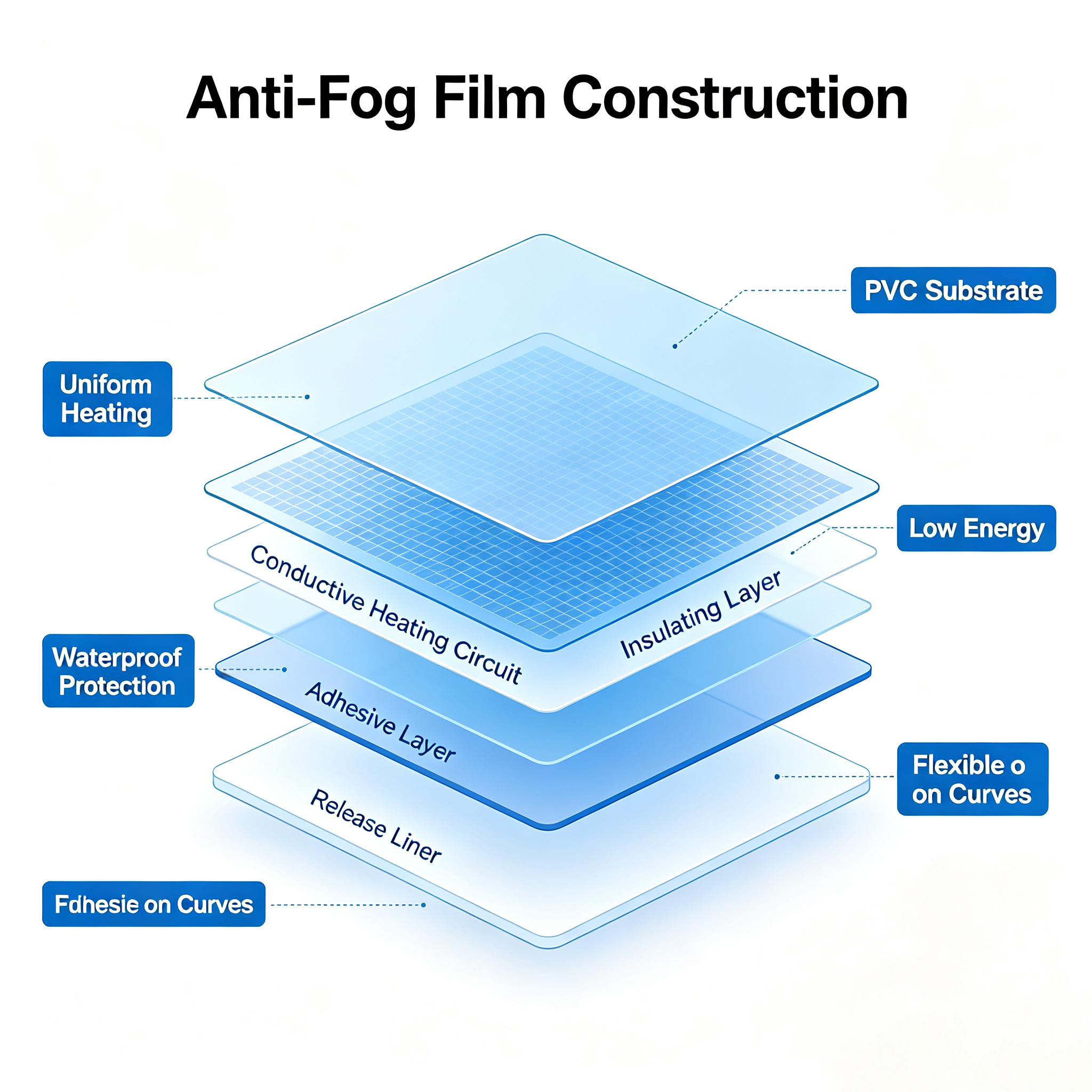 Anti-fog film structure diagram (1) Anti-fog film structure diagram (1)
