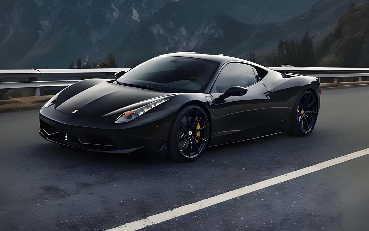 Samurai Black Car Wrap Film