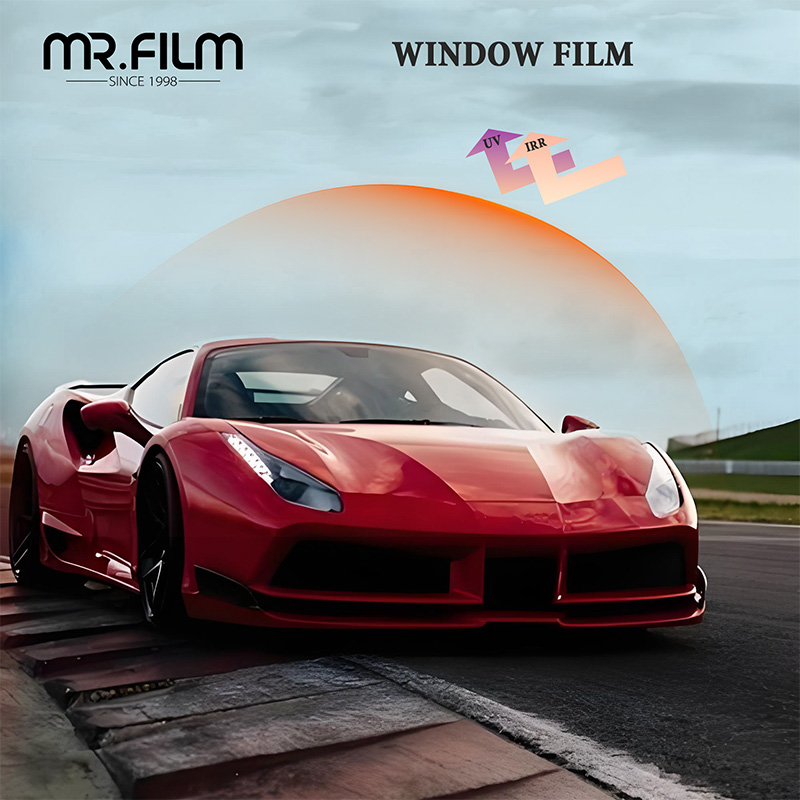 Vlt 32% Black Side Windshield Film Sun Protection Tint