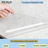 Glossy Clear Protection Furniture Film Protive Tint For Table