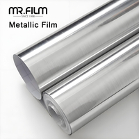 Silver Metallic Decorative Film