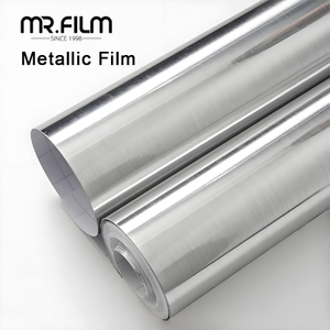 Silver Metallic Decorative Film