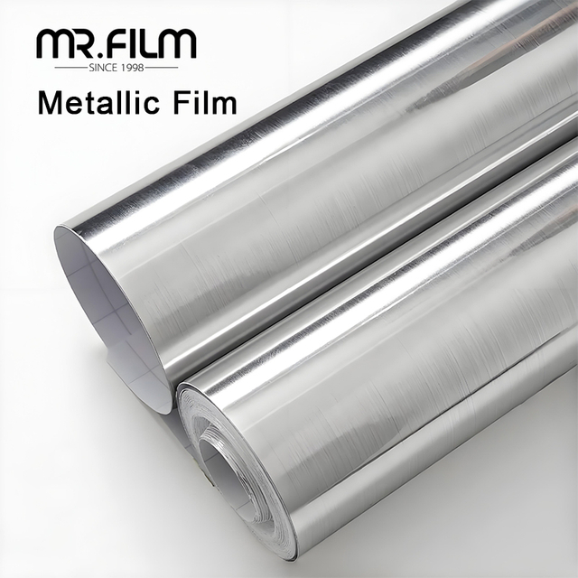Silver Metallic Decorative Film