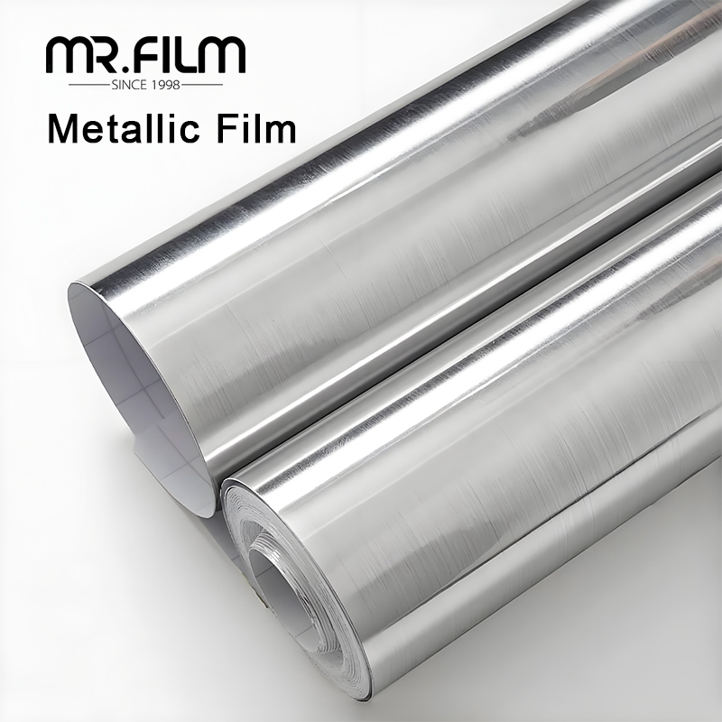 Silver Metallic Decorative Film
