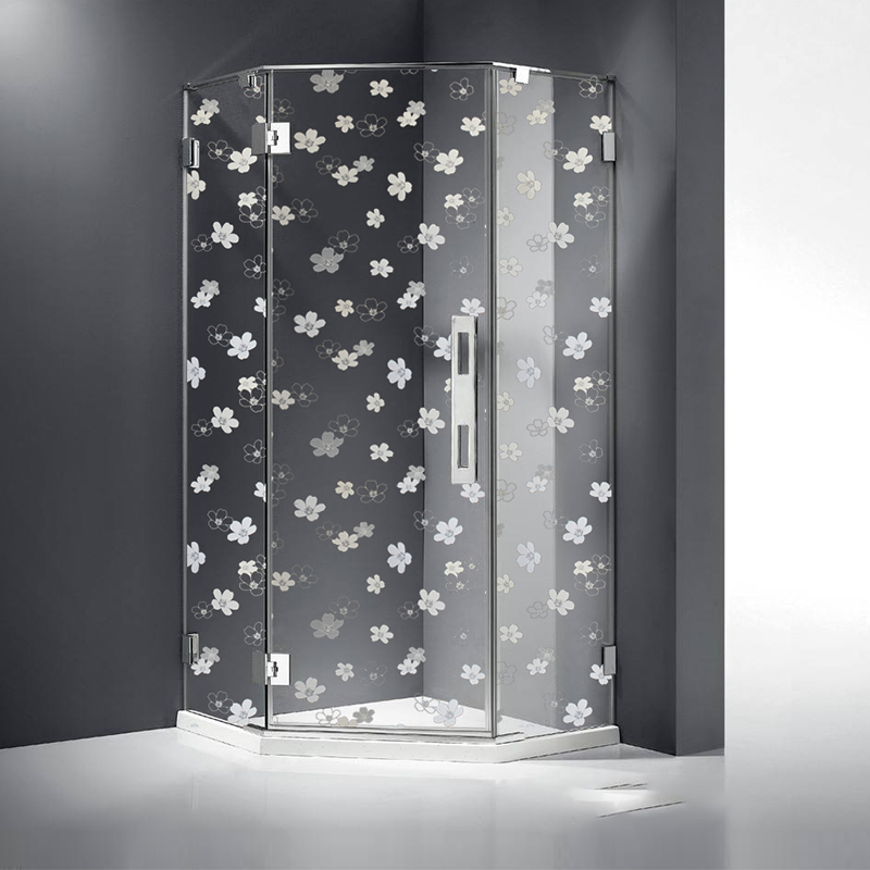 decorative shower glass 