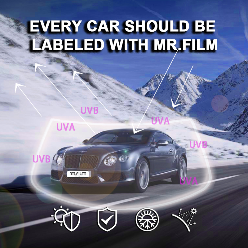100% UV Block 98% IR Resistance Heat Insulation Explosion Proof film for car window film