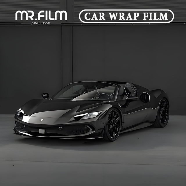 Crystal Black Car Wrap Film