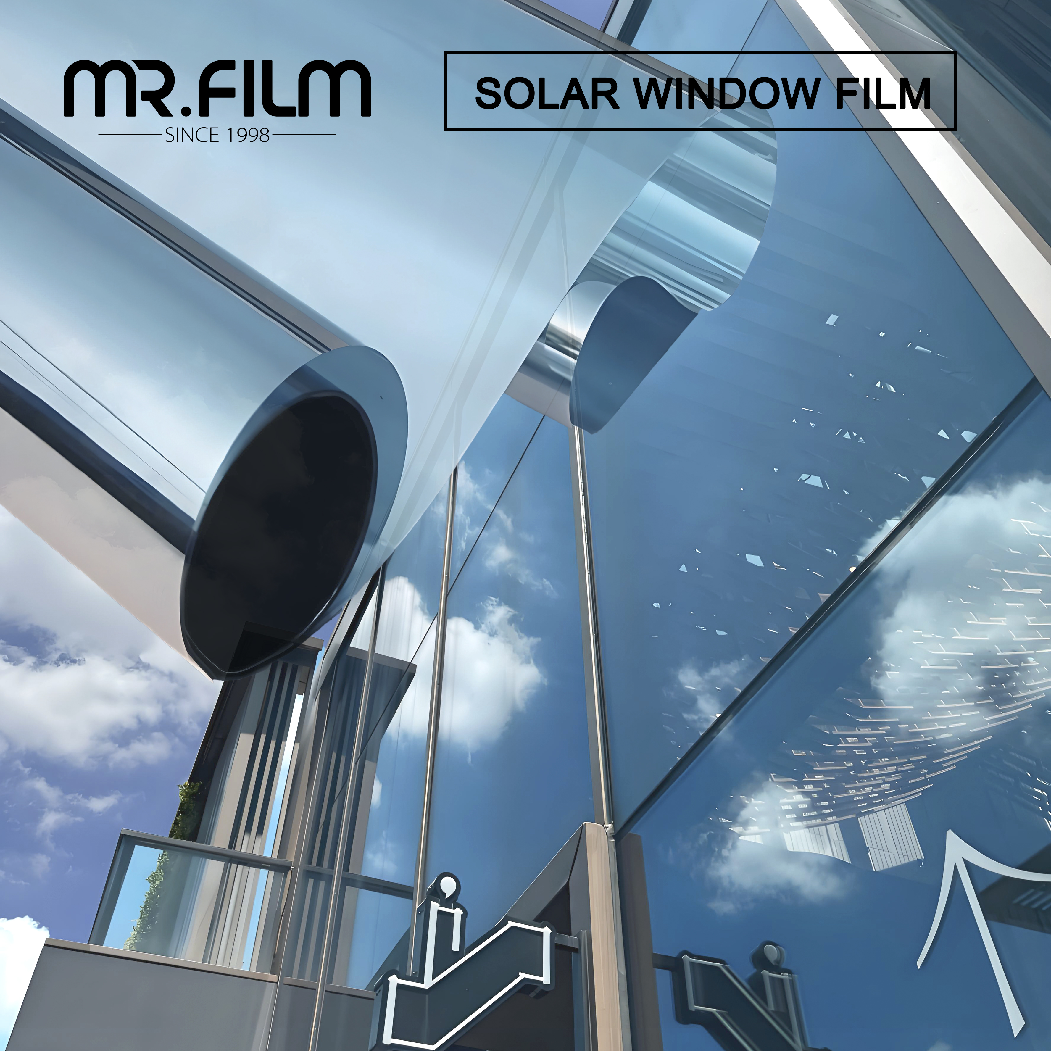 Sun Block One Way Mirror Reflective Building Window Glass Film