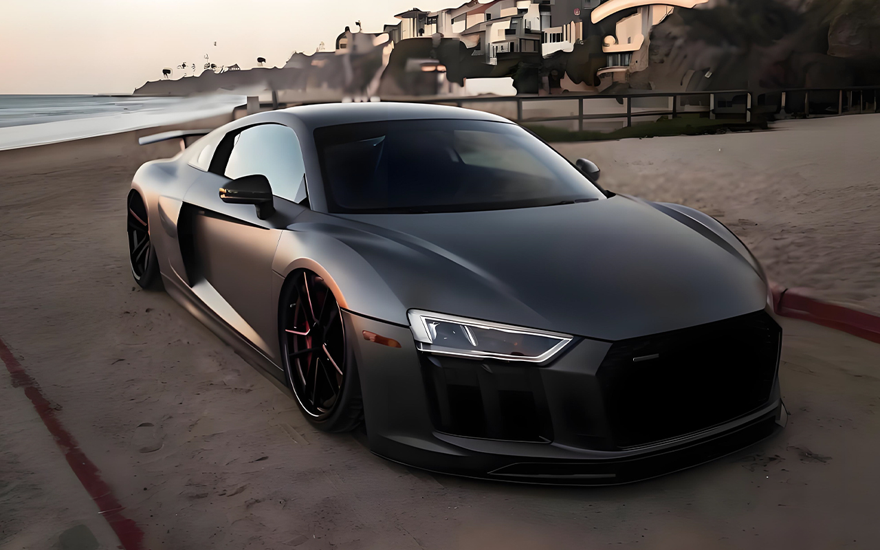 Matte Black Car Wrap Film