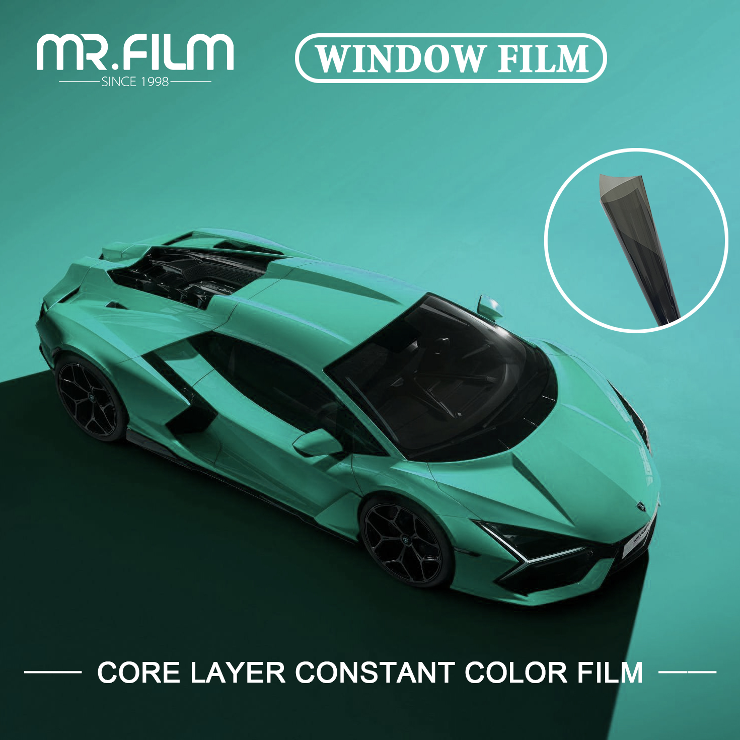 Heat Resistant Privacy Protection Auto Glass Tint