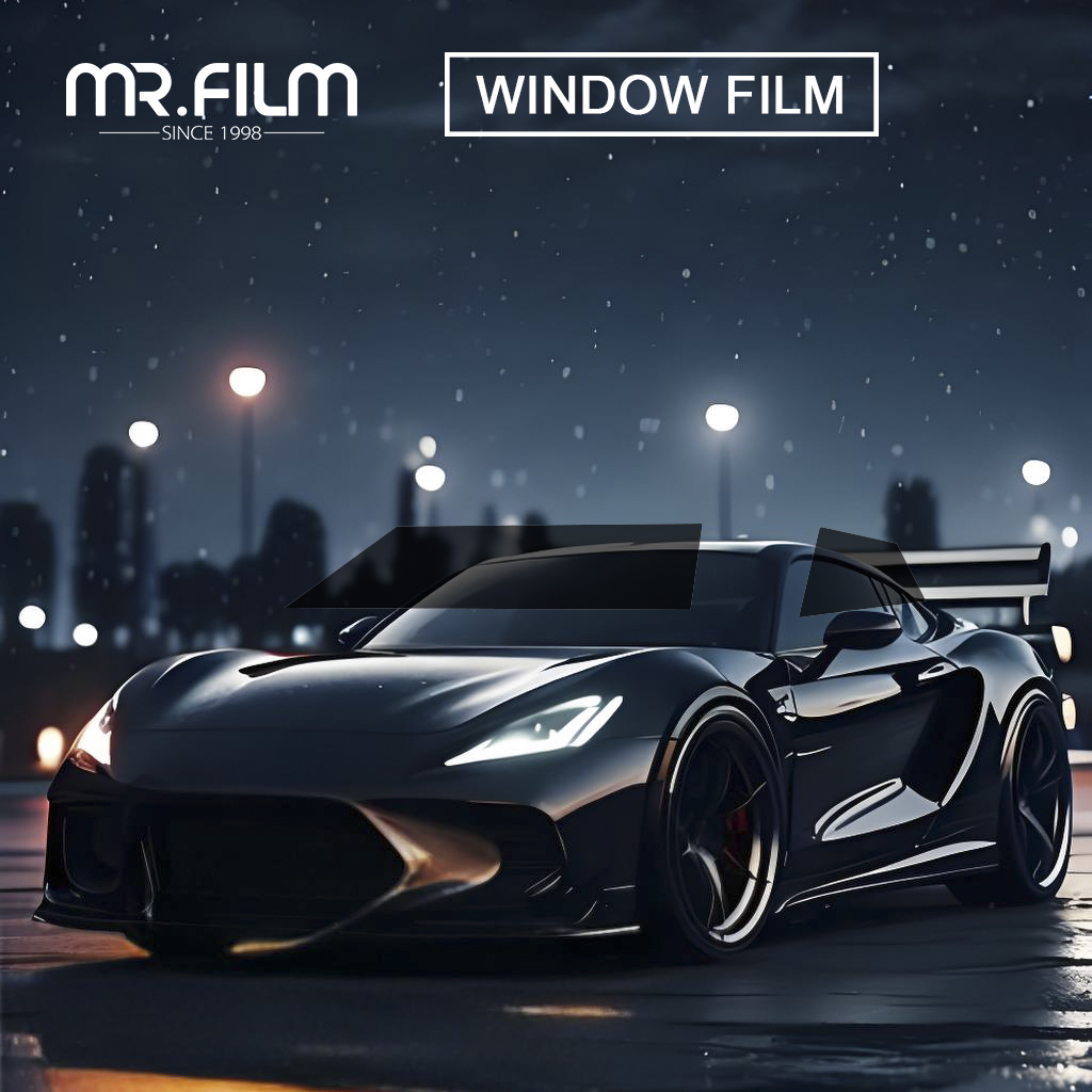 Light-blocking Privacy Car Window Film Auto Glass Tint