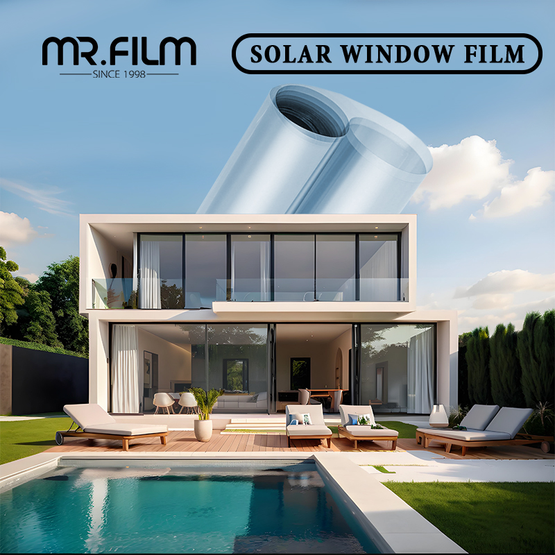 Solar Window Film Silver One Way Privacy Tint