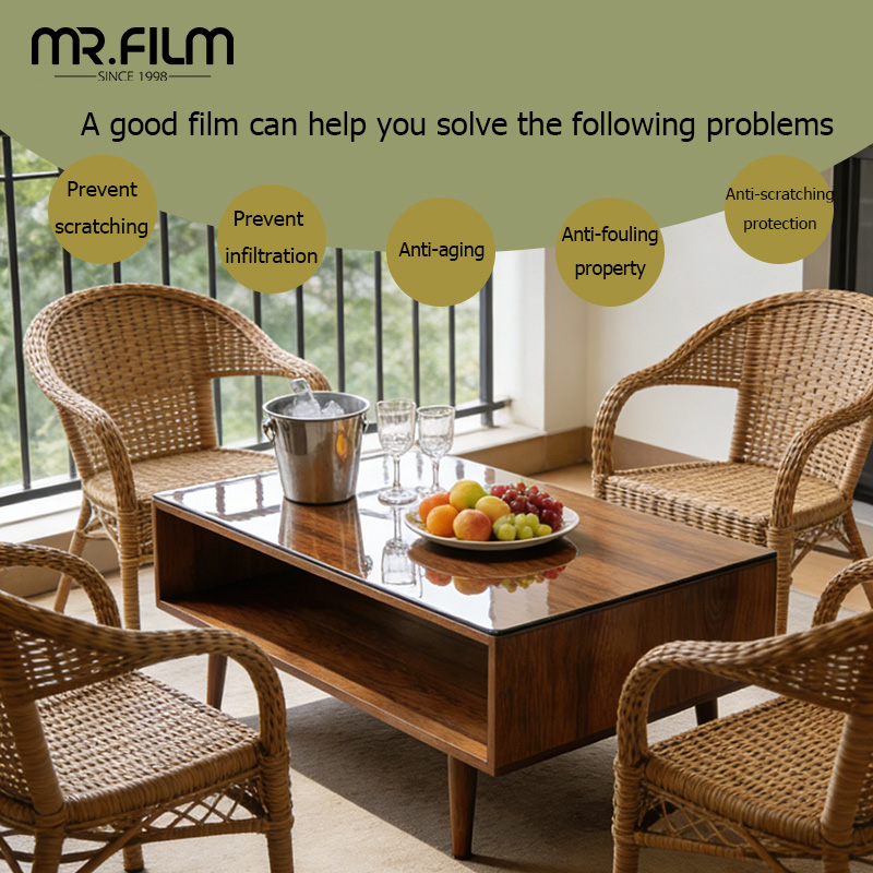 Anti-scratch Heat Resistant Film Furniture Protector Tint