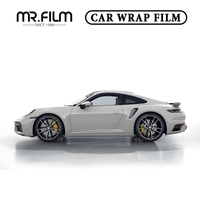 Porsche Matt Gray Car Wrap Film