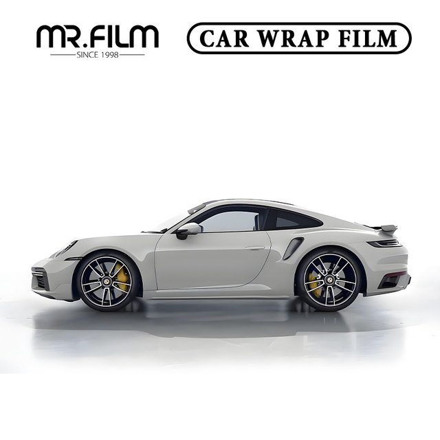 Porsche Matt Gray Car Wrap Film