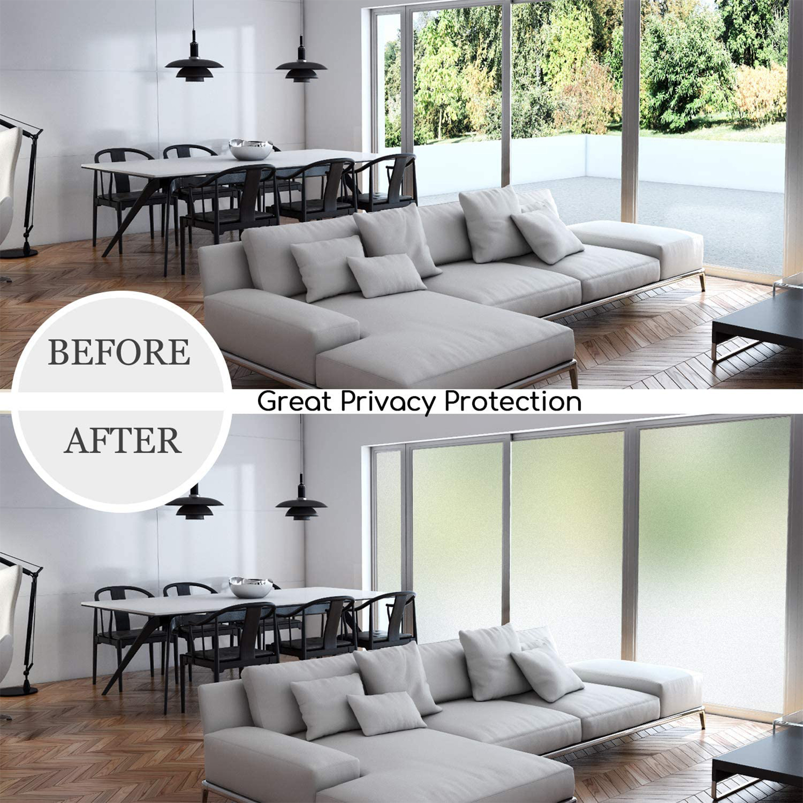 transparent privacy window film