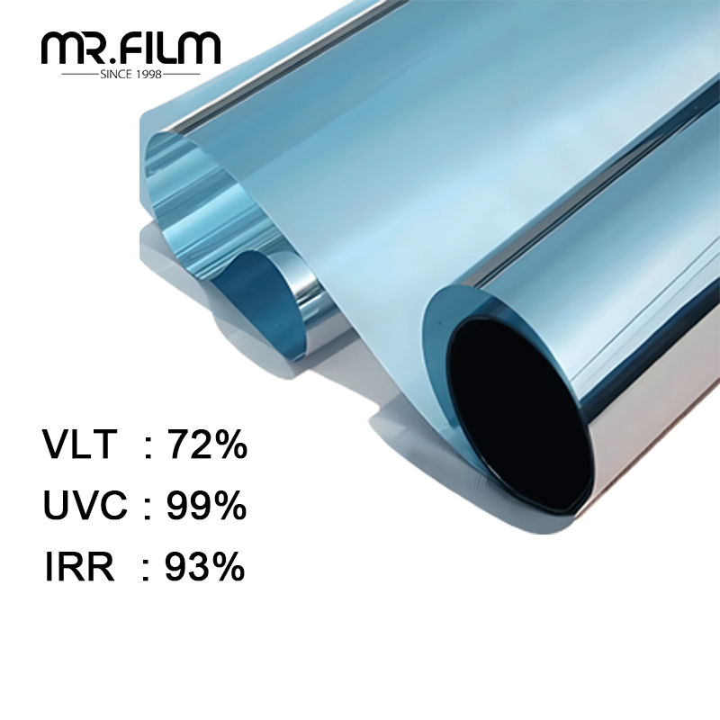 Sun Block One Way Mirror Reflective Building Window Glass Film