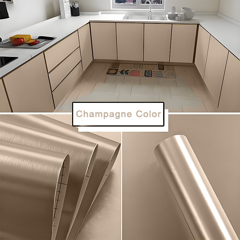 champagne metal finish film