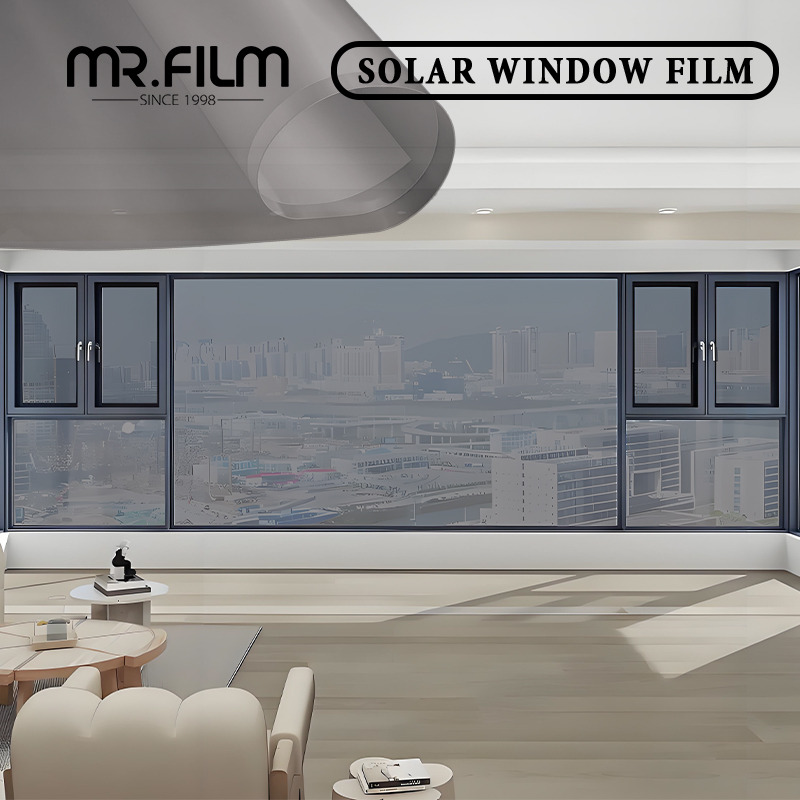 Vlt35% Explosion-proof Glass Film Commercial Window Tint