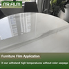 Heat Resistant Furniture Table Film Anti Glare Tint