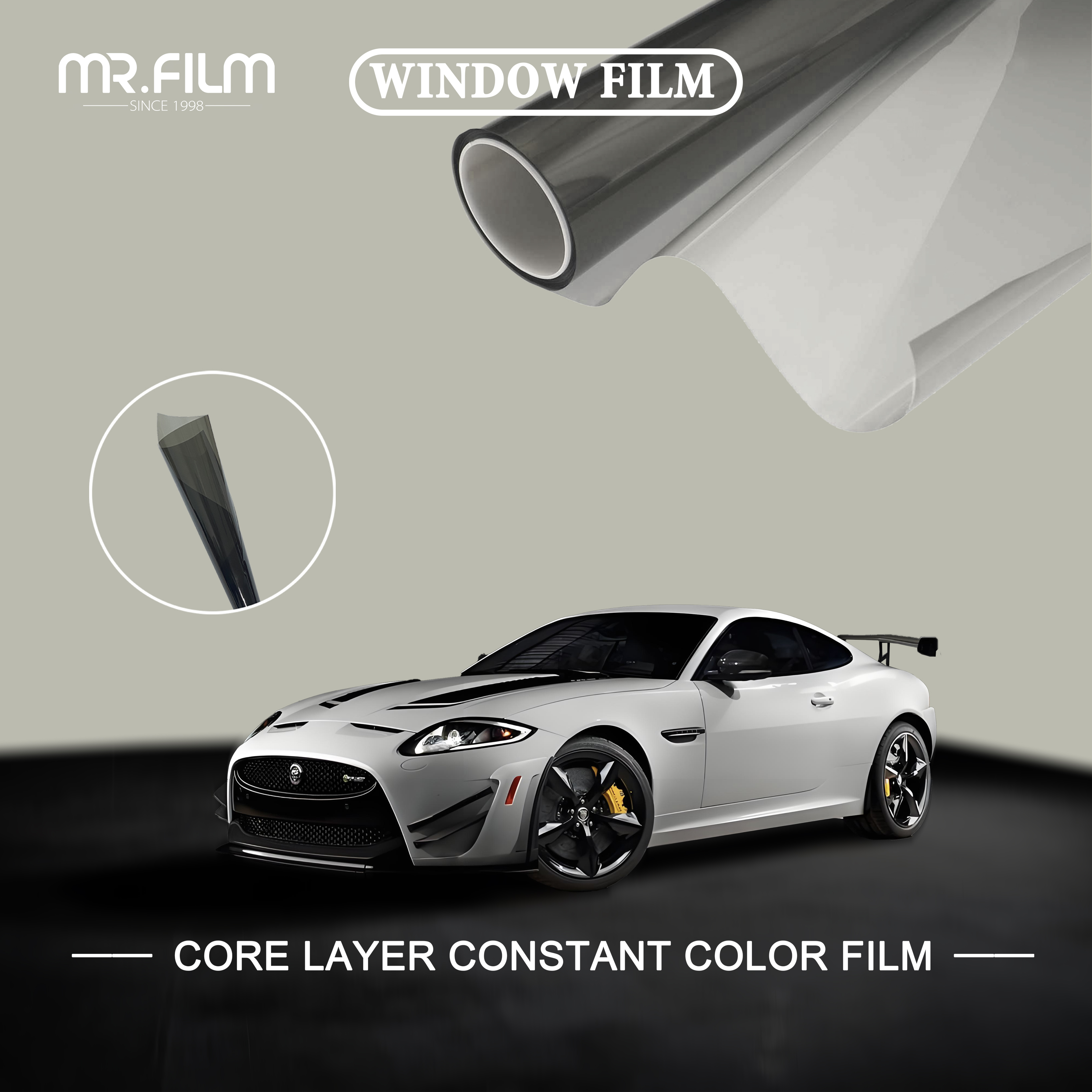 Heat Resistant Privacy Protection Auto Glass Tint