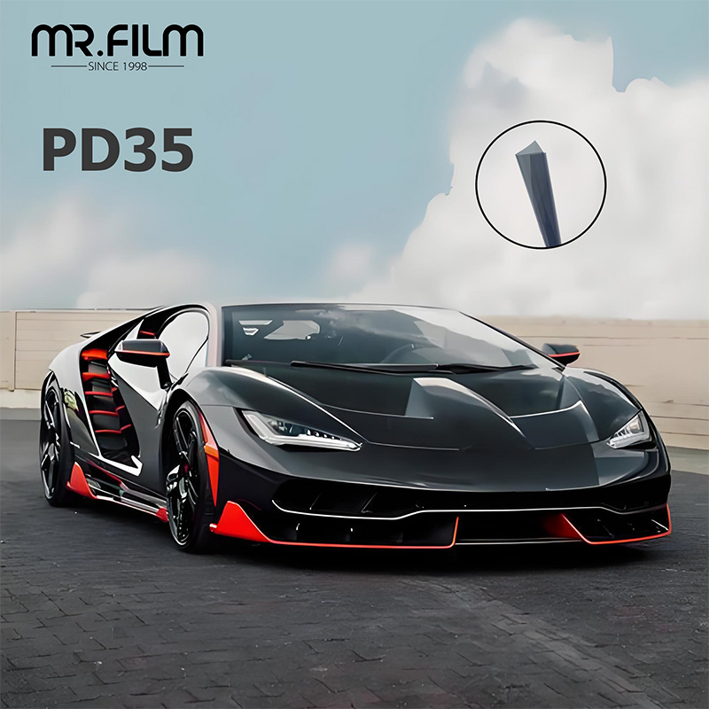 Vlt 32% Black Side Windshield Film Sun Protection Tint