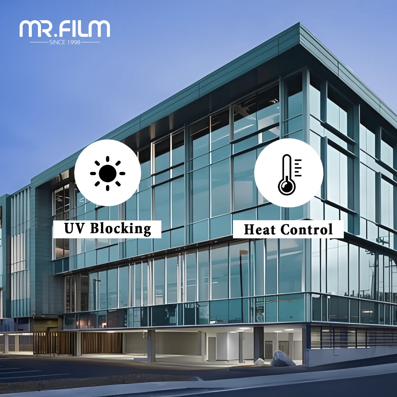 Solar Window Film for Reflection Glass Curtainwall Building Residential Tint