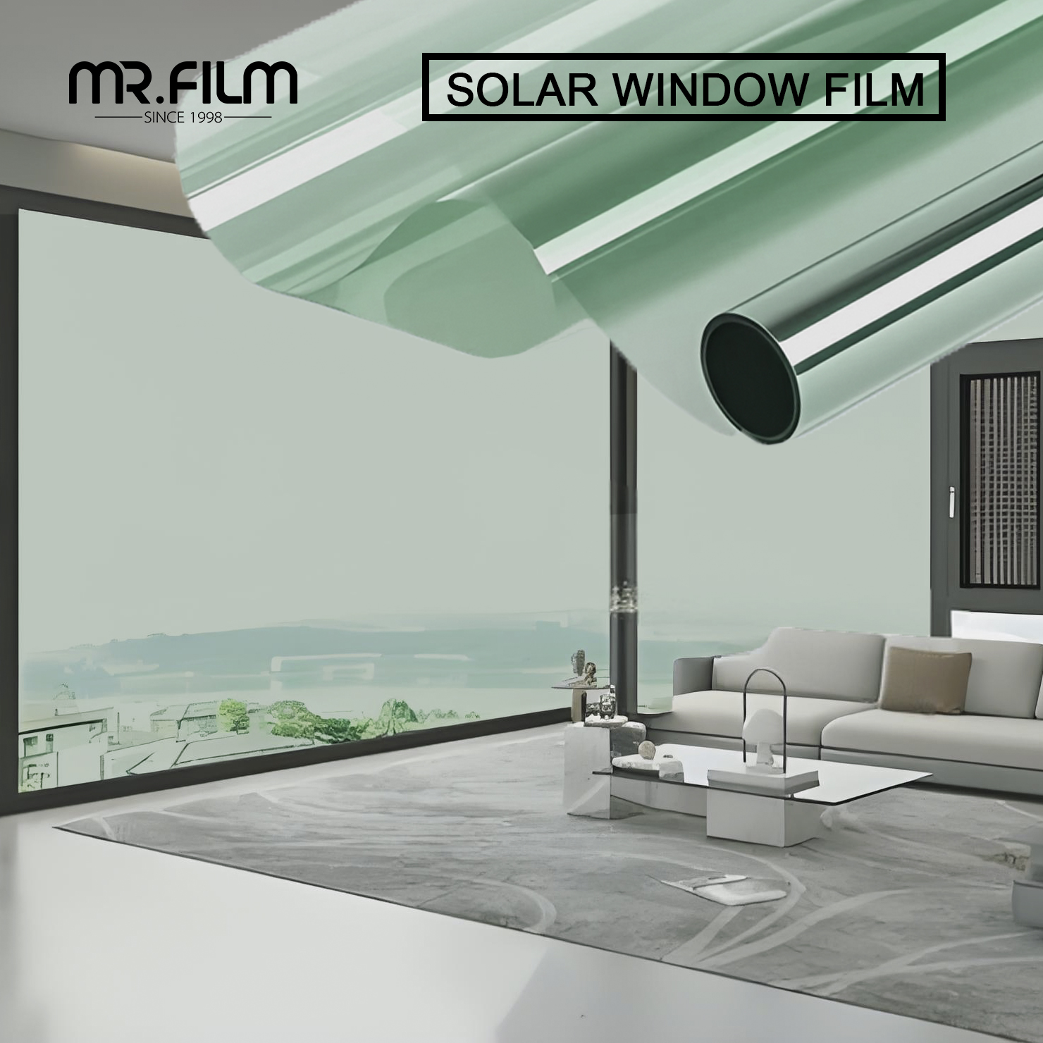 Uvr100% Explosion-proof Glass Film Residential Window Tint