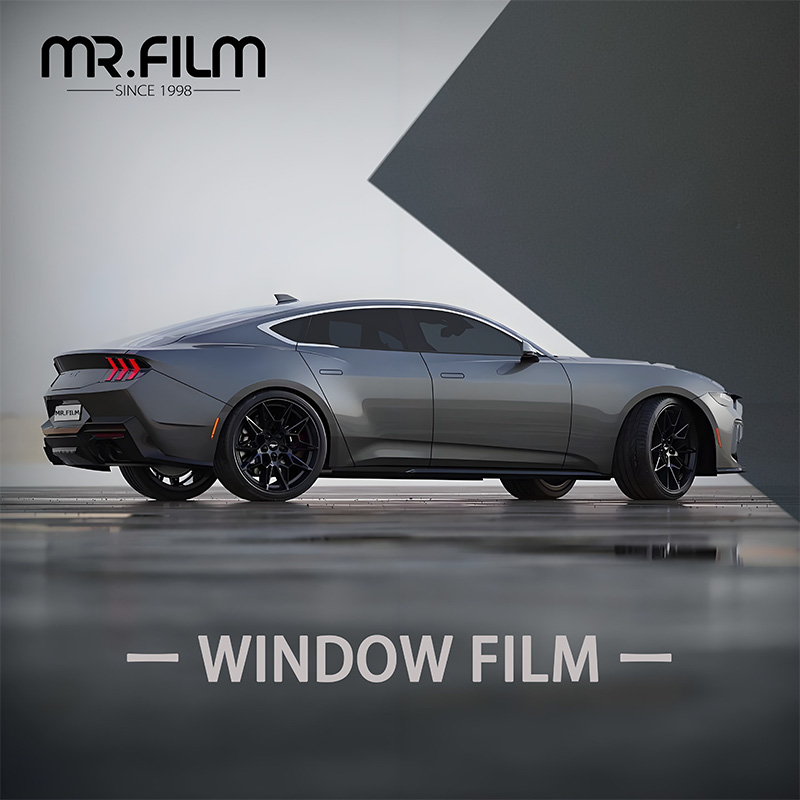 Self Adhesive Privacy Car Window Film Auto Uv Black Tint
