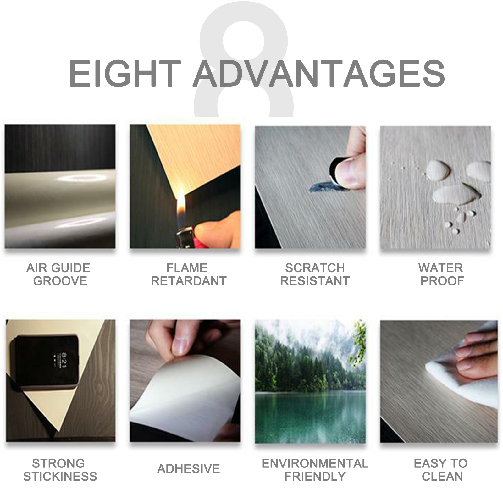 Wood Grain Vinyl Wrap china decoration film