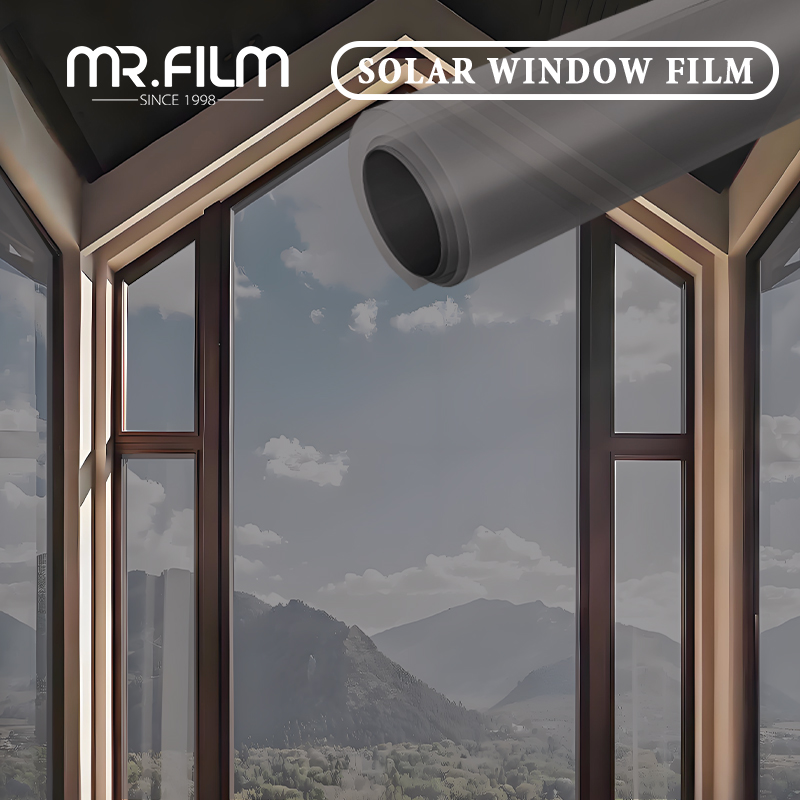 Vlt35% Explosion-proof Glass Film Commercial Window Tint