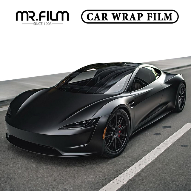 Matte Black Car Wrap Film