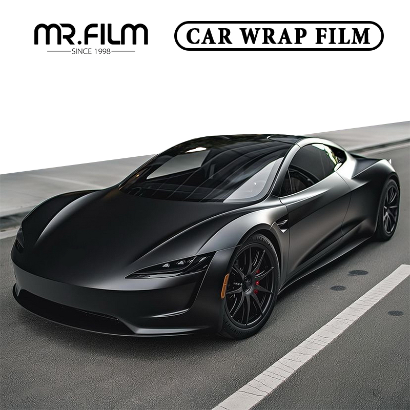 Matte Black Car Wrap Film