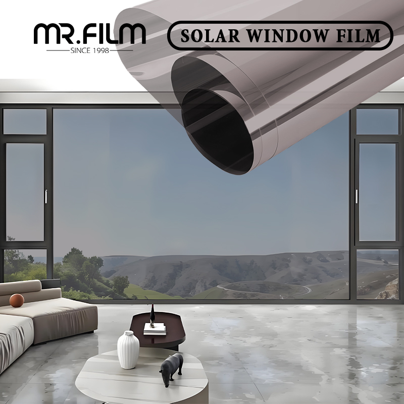 Vlt35% Explosion-proof Glass Film Commercial Window Tint