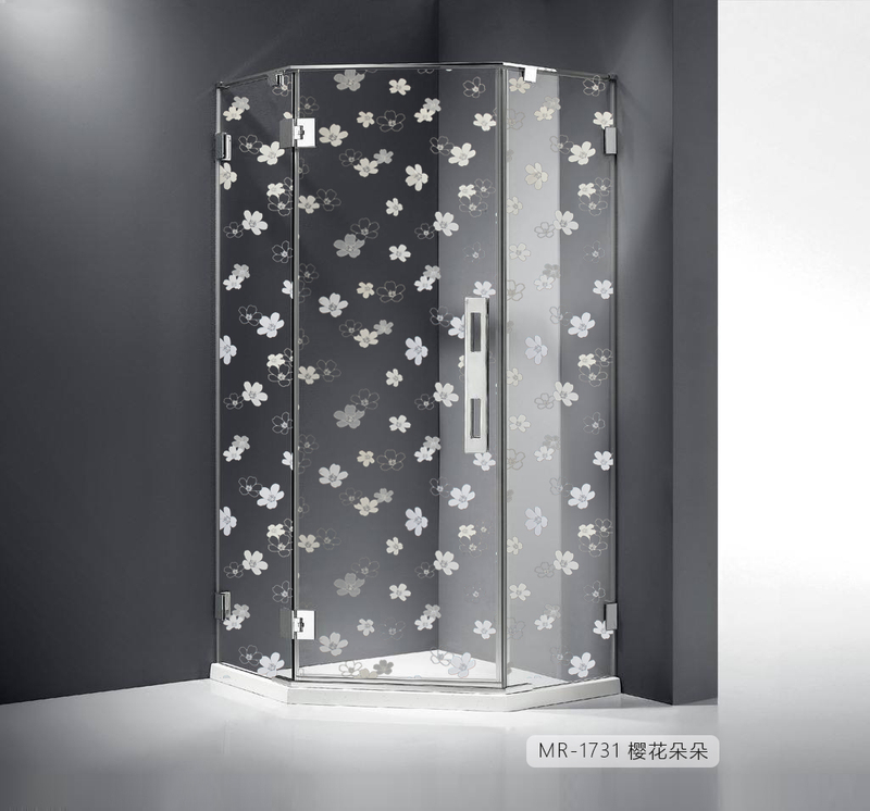 Decor Floral Wallpaper Glass Window Film Colorful Glass Tint