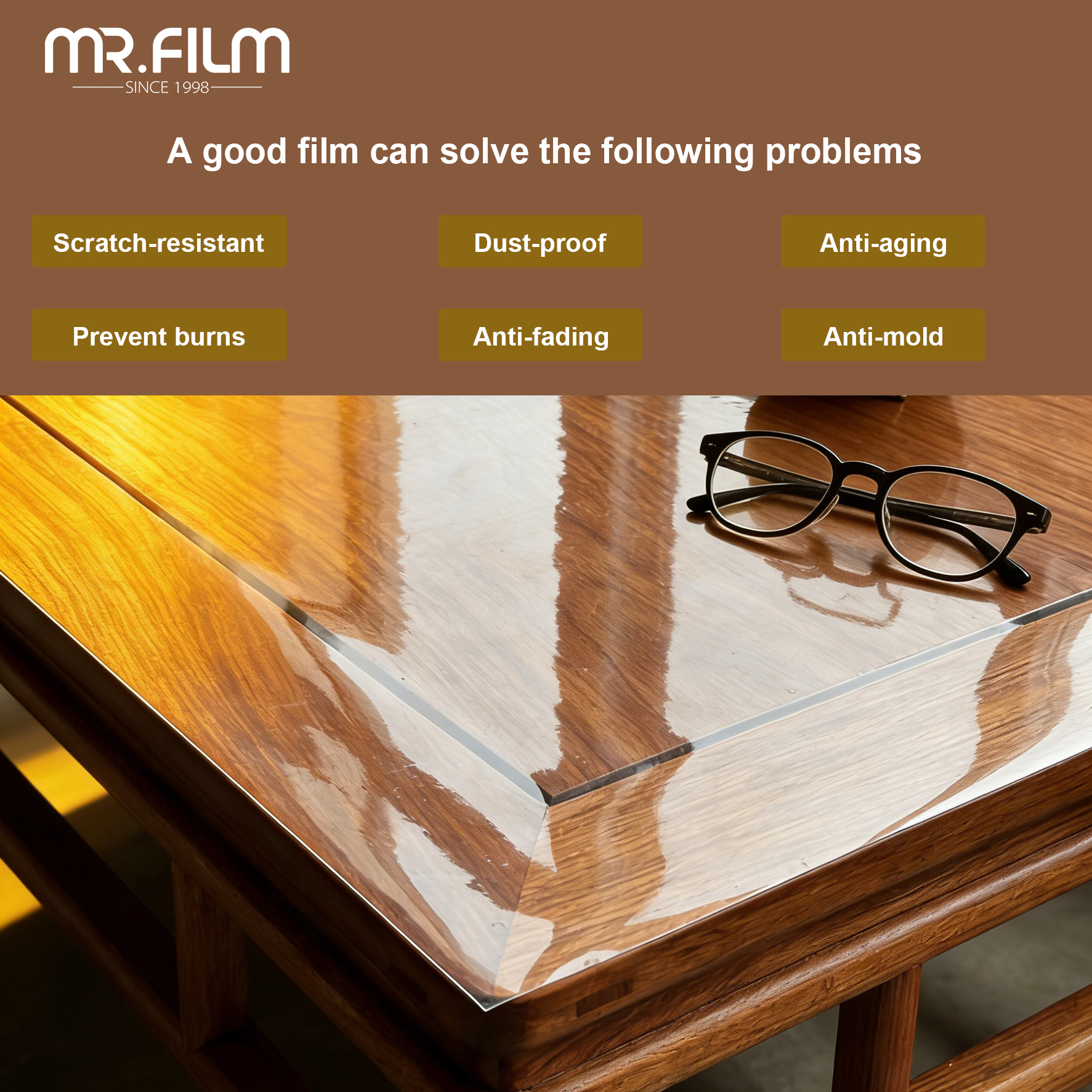 Ultra Clear Film Membrane for Furniture Cabinet Tint