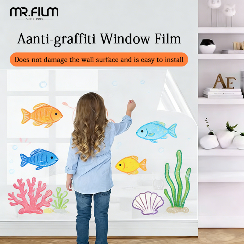 Anti Graffiti Vandalism Protection Window Film