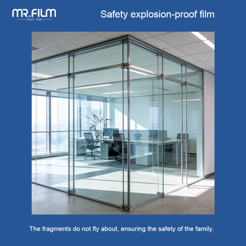 Anti-burst Glass Window Film for Building