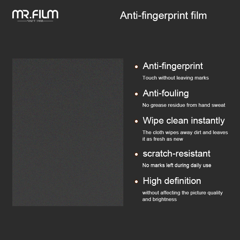anti-fingerprint film for touch screen