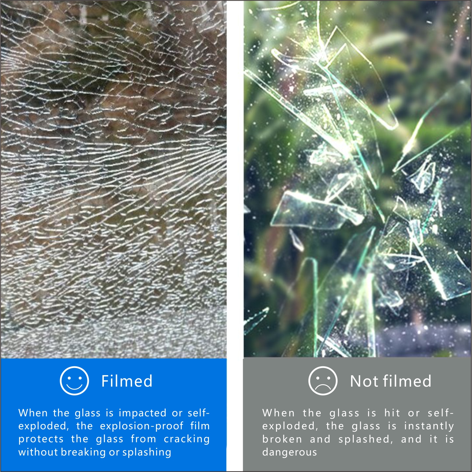 Anti-burst Safety Building Glass Window Film